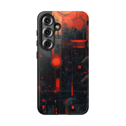 Neon Circuit Matrix – Tough Samsung Galaxy Case