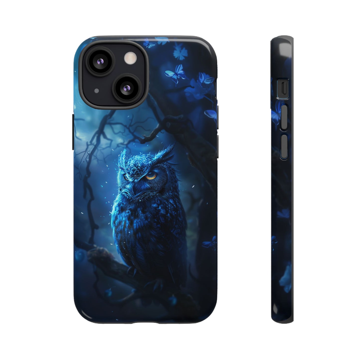 Azure Nocturne Owl – Tough iPhone Case