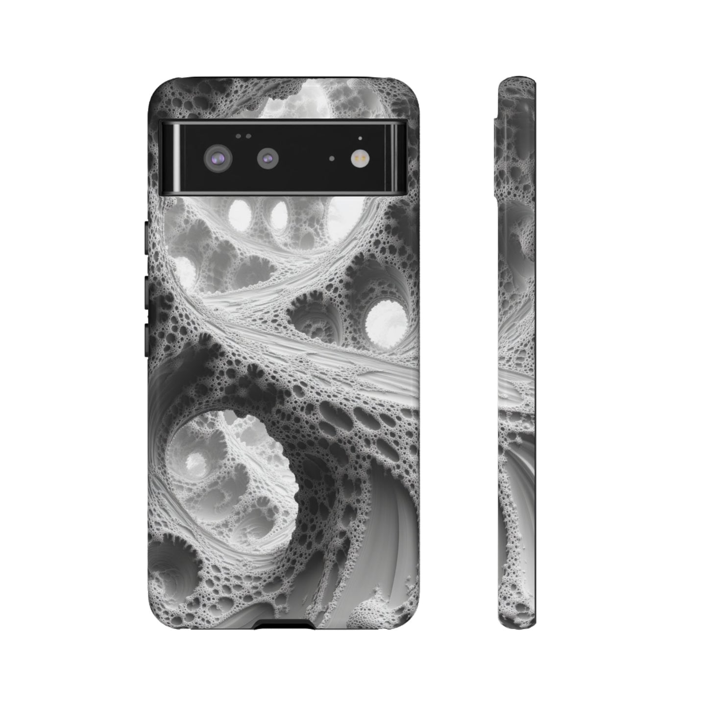 Monochrome Fractal – Tough Google Pixel Case
