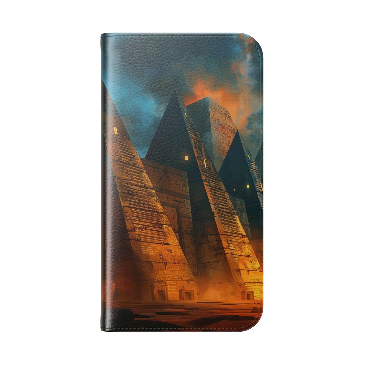 Ancient Egyptian Pyramids Sunset - Wallet Flip Case