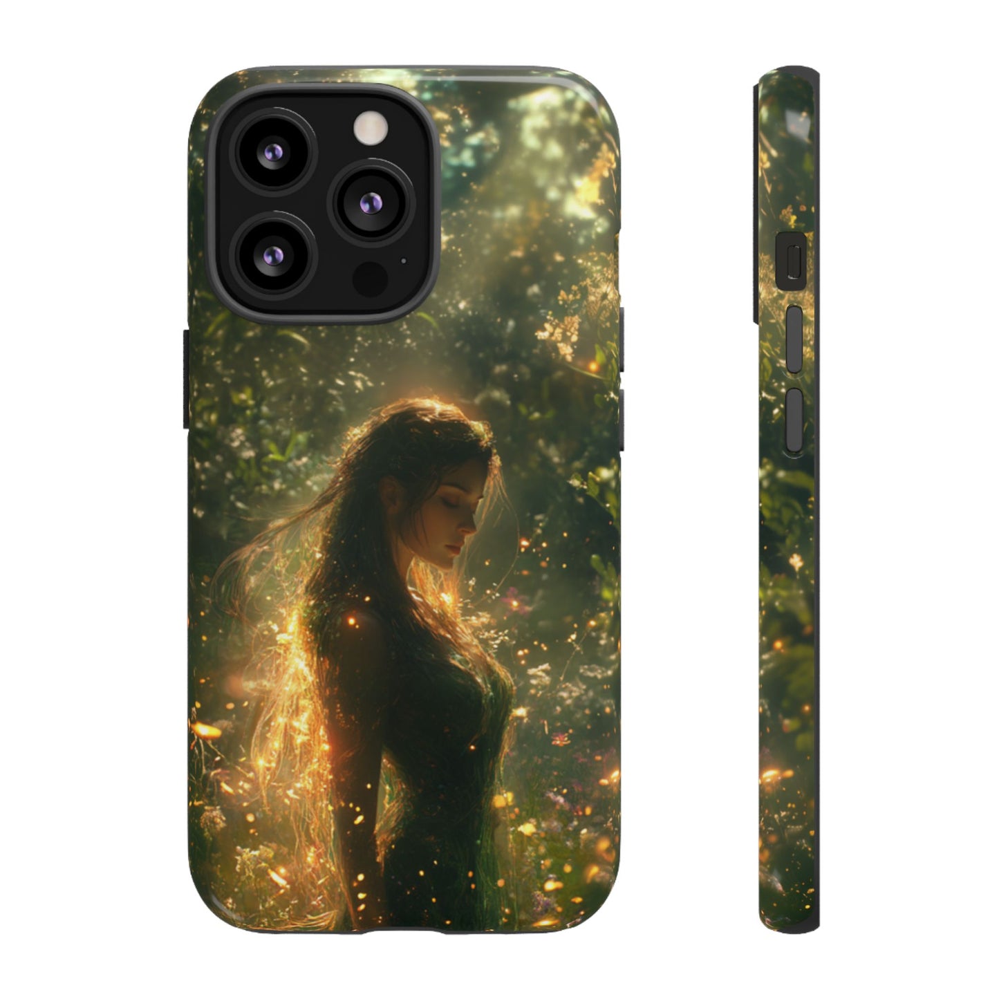 Forest Goddess Golden Light Meadow - Tough iPhone Case