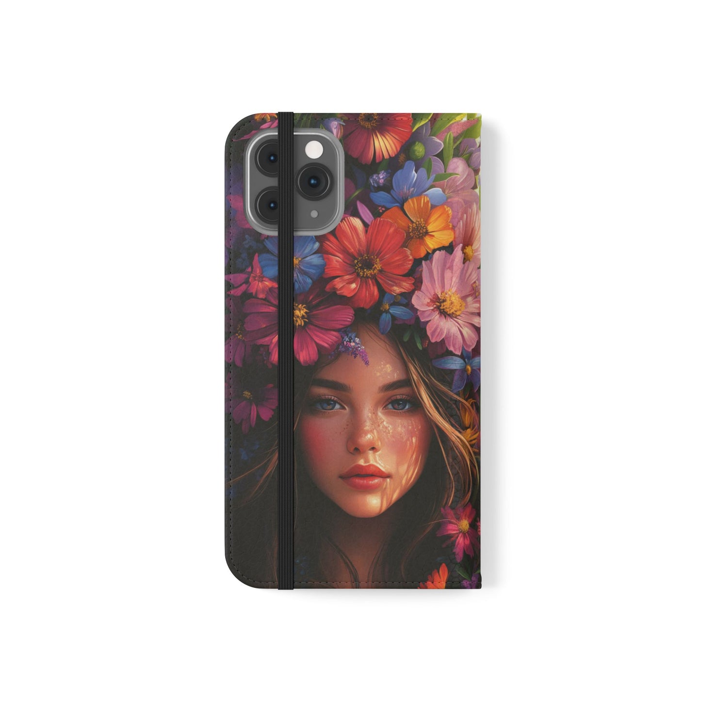 Floral Crown Muse - Wallet Flip Case