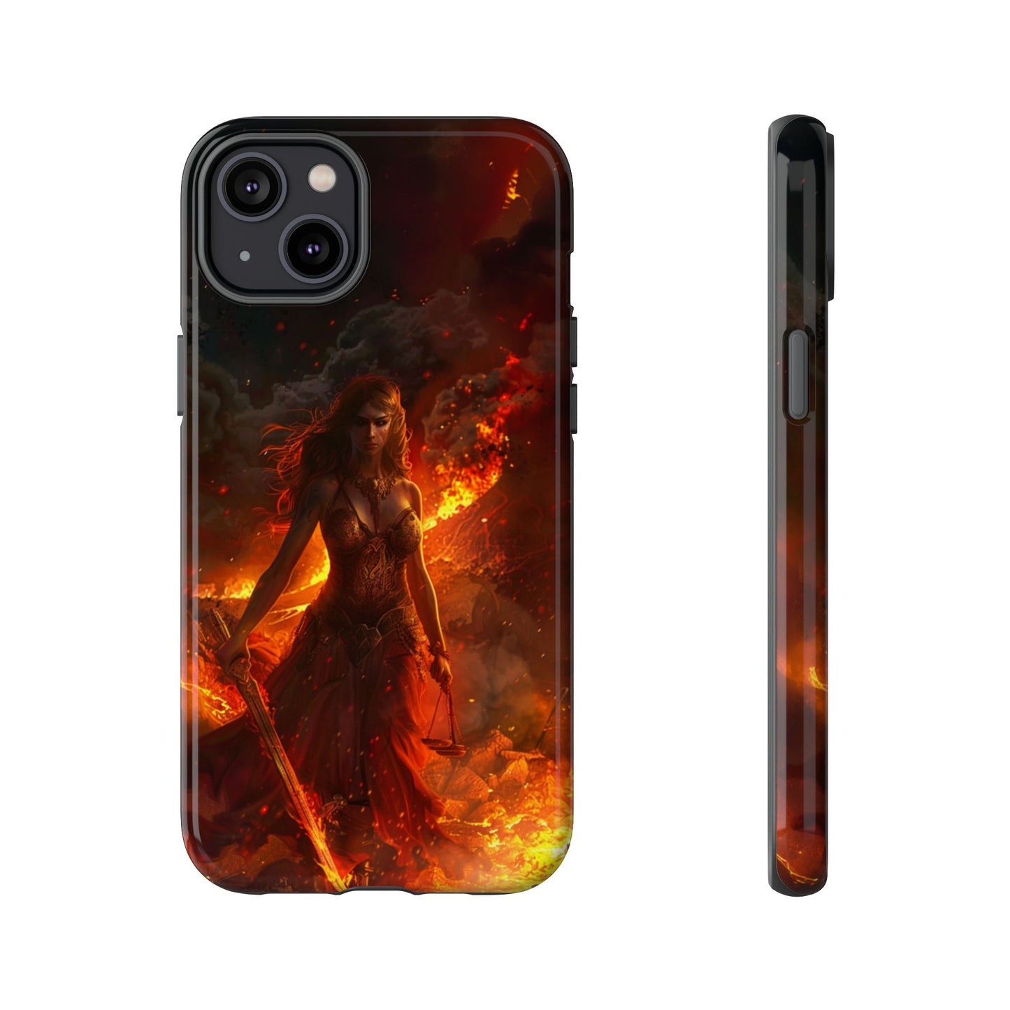 Fiery Goddess Nemesis Phone Case - iPhone, Google Pixel, Samsung Galaxy