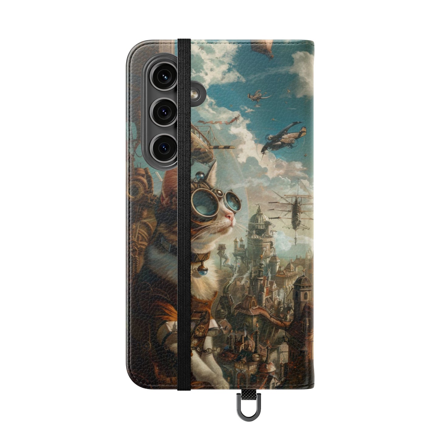 Steampunk Aviator Cat - Wallet Flip Case
