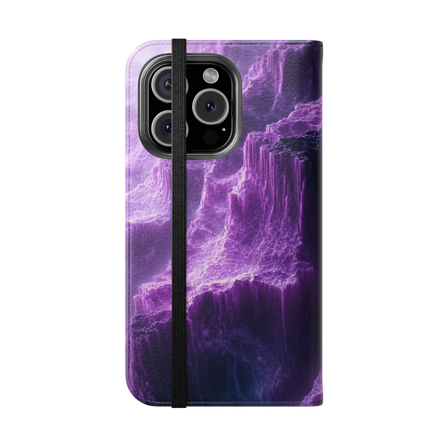 Purple Crystal Canyon - Wallet Flip Case