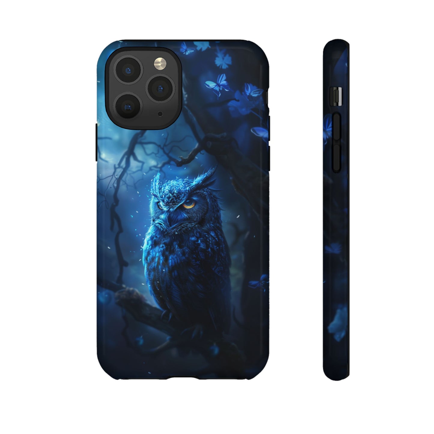Azure Nocturne Owl – Tough iPhone Case