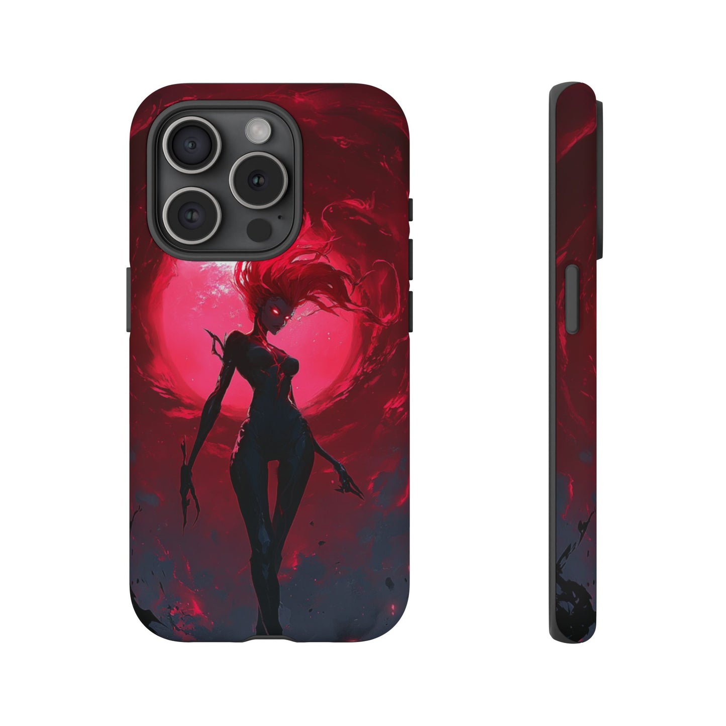 Crimson Eclipse Gothic Gaming Phone Case - iPhone, Google Pixel, Samsung Galaxy