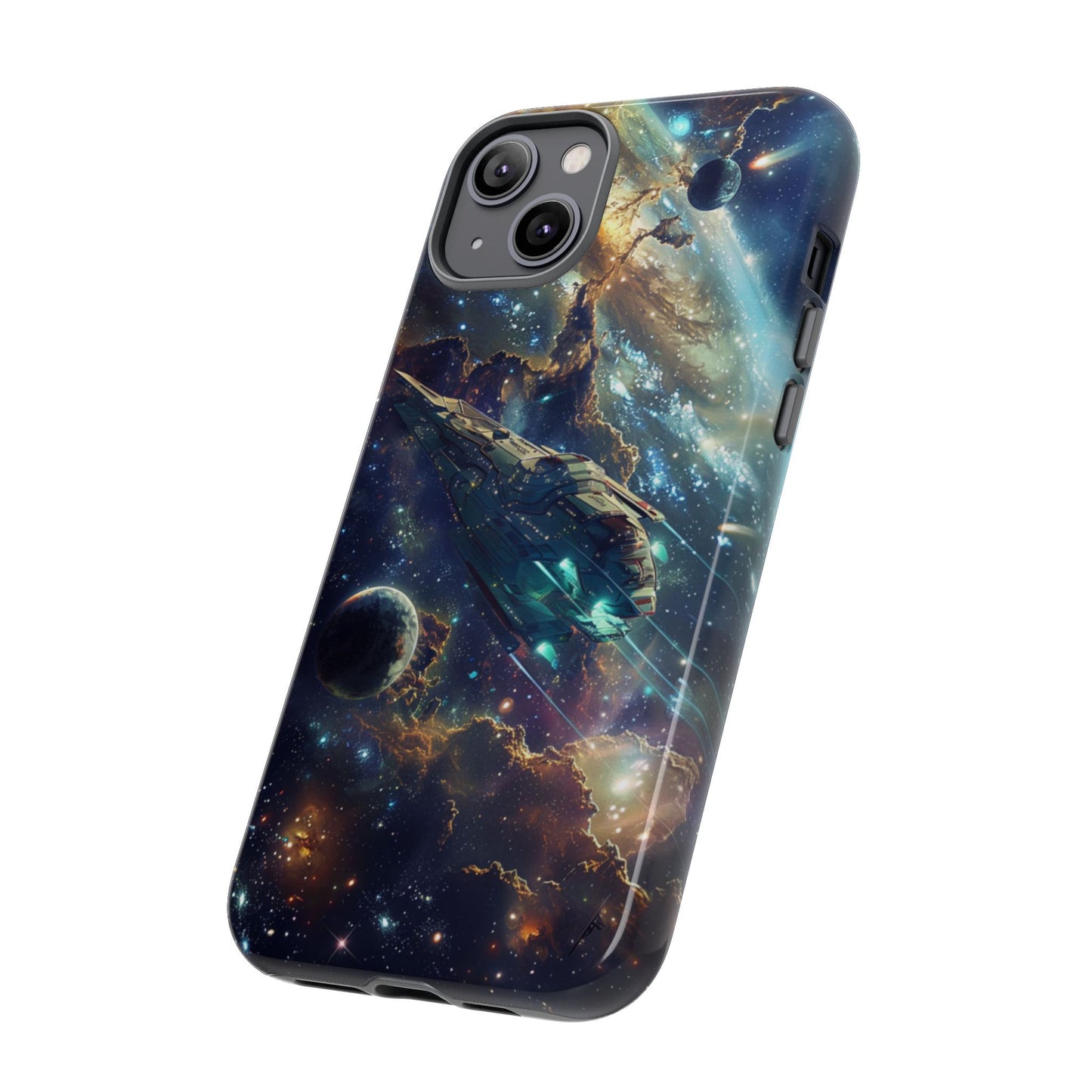 Galactic Voyage: Futuristic Spaceship - iPhone, Google Pixel, Samsung Galaxy