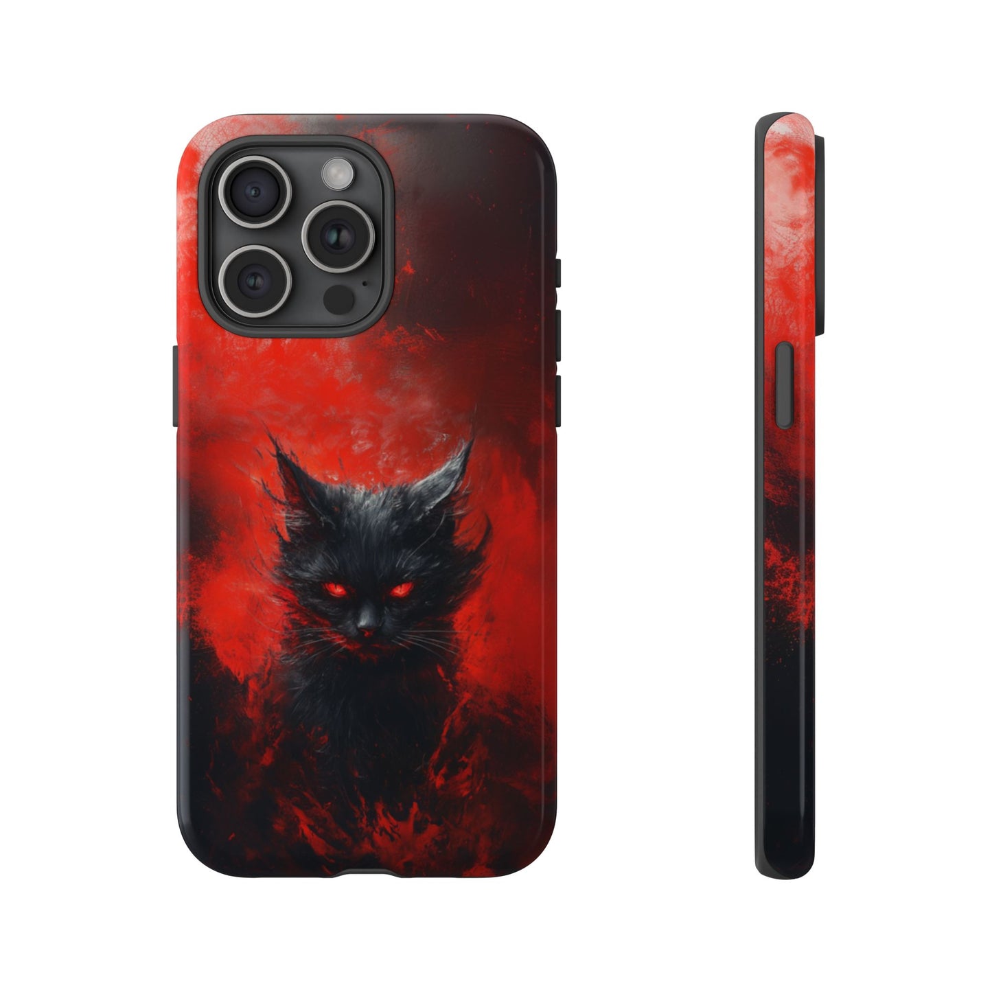 Fire Demon Black Cat - Tough iPhone Case