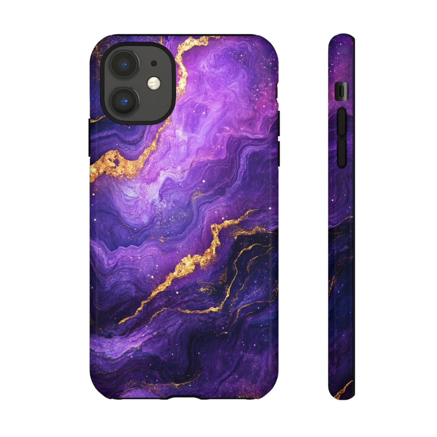 Amethyst Gold Marble – Tough iPhone Case