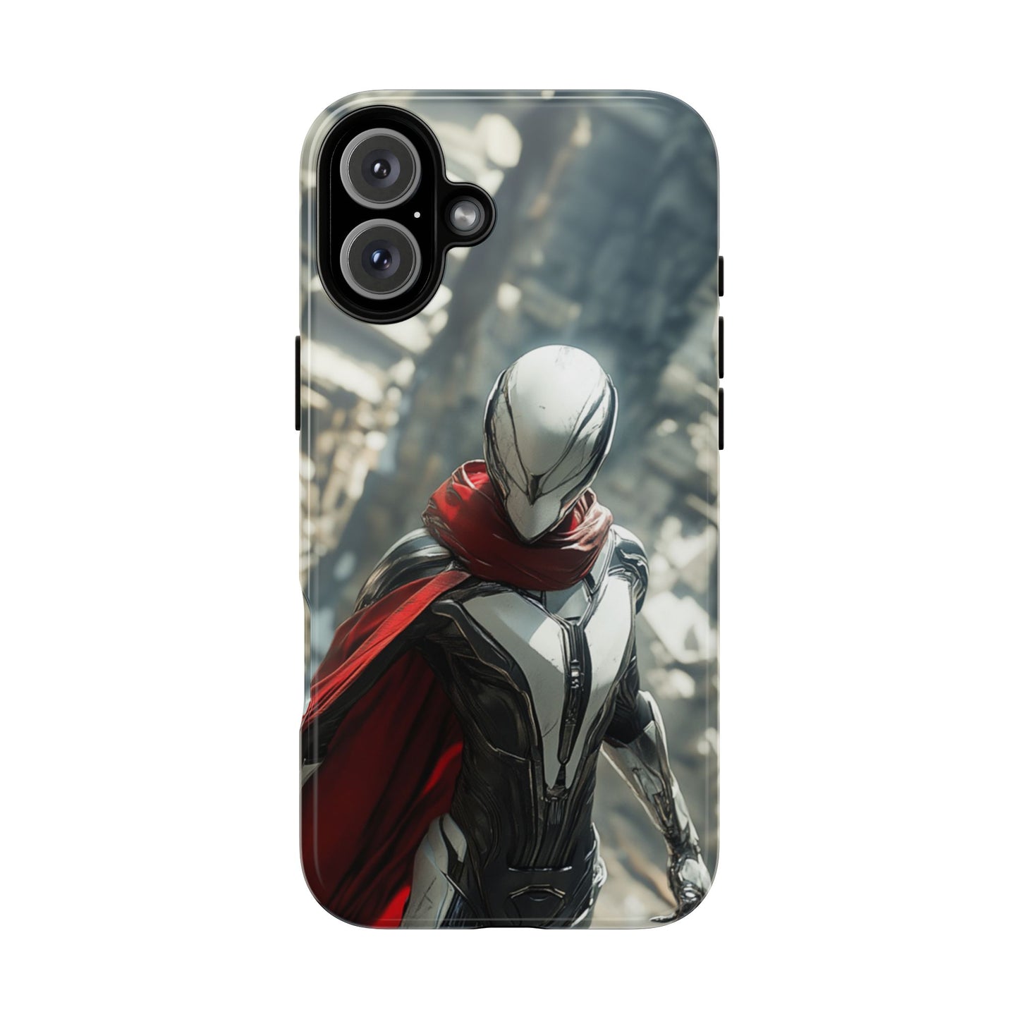 Crimson Sentinel Phone Case – iPhone, Google Pixel, Samsung Galaxy