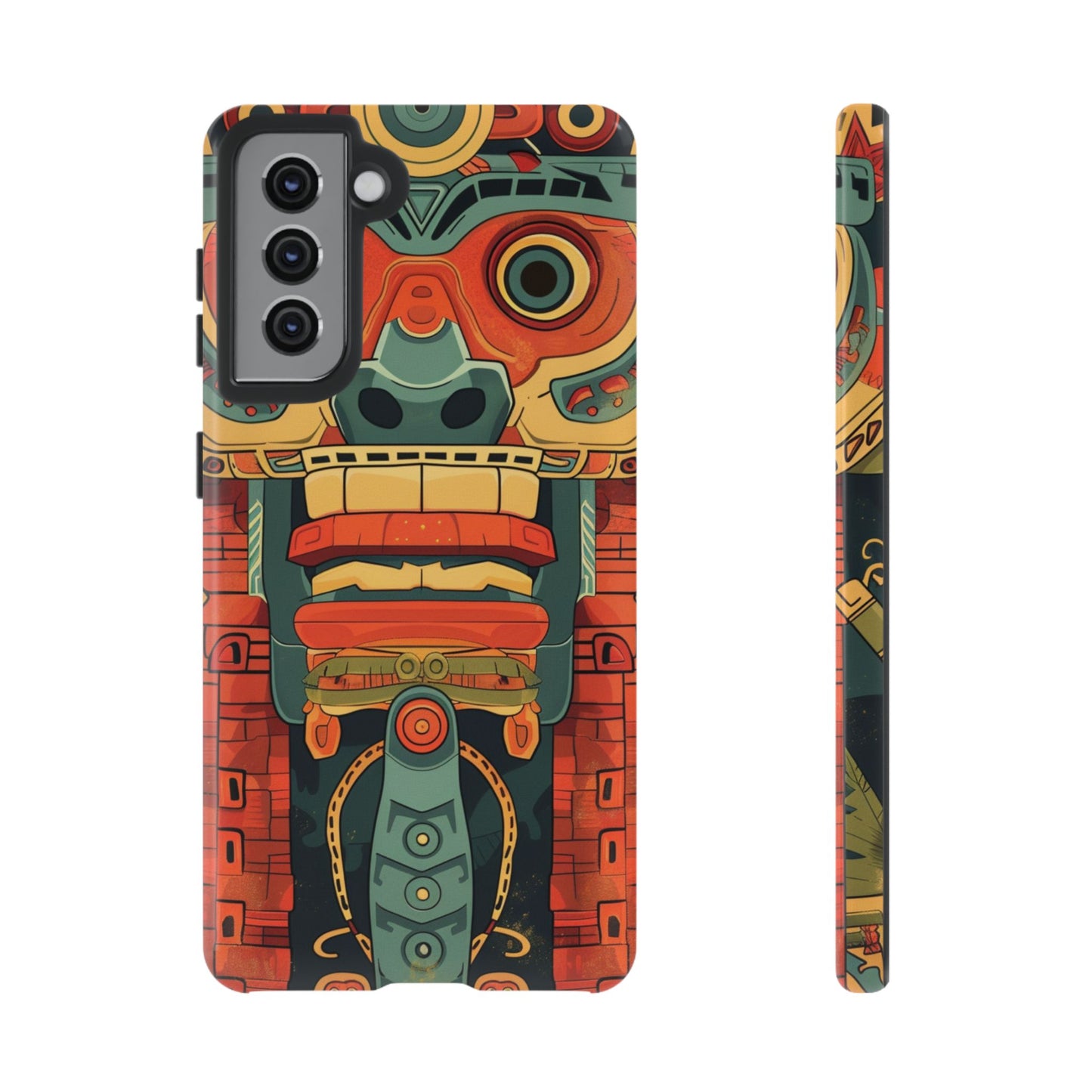 Aztec Totem Mask - Tough Samsung Galaxy Case