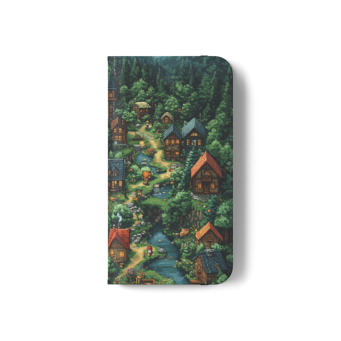 Pixel Forest Hamlet - Wallet Flip Case