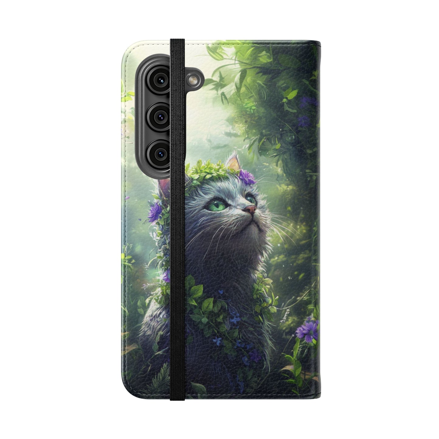 Forest Spirit Cat - Wallet Flip Case