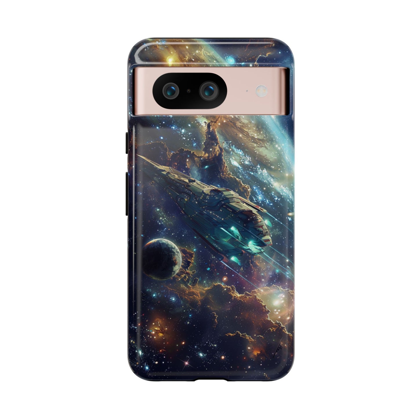 Galactic Voyage: Futuristic Spaceship - iPhone, Google Pixel, Samsung Galaxy