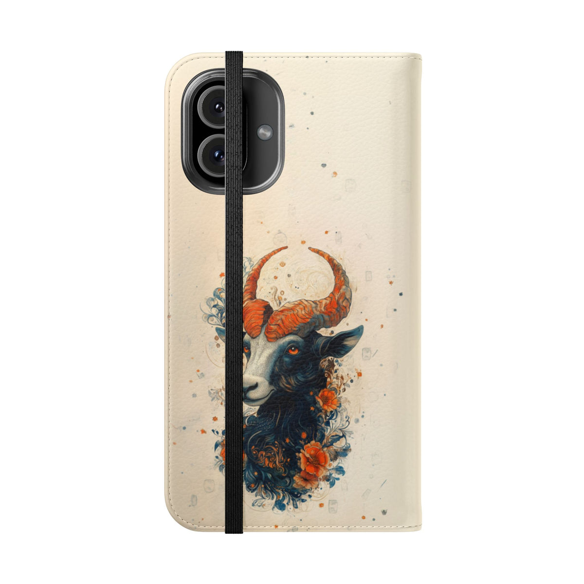 Capricorn Celestial Goat - Wallet Flip Case