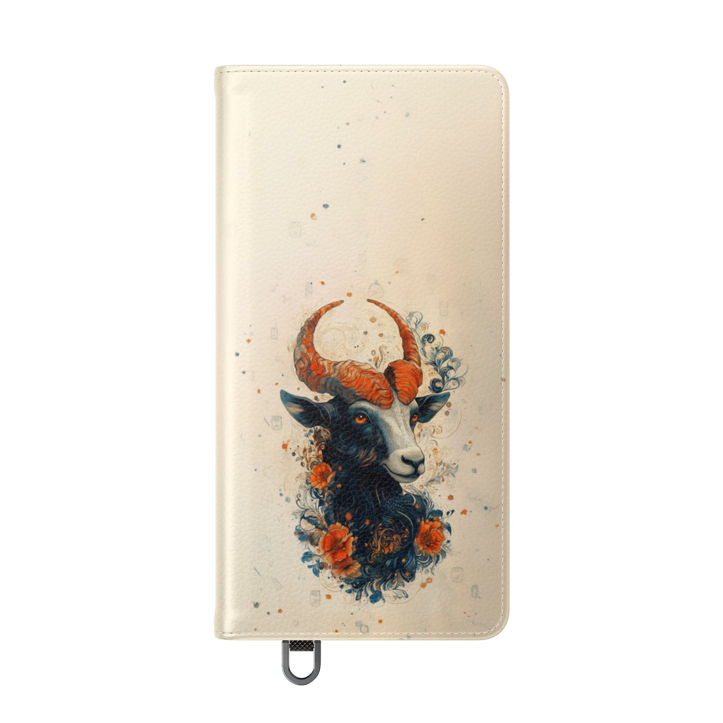 Capricorn Celestial Goat - Wallet Flip Case
