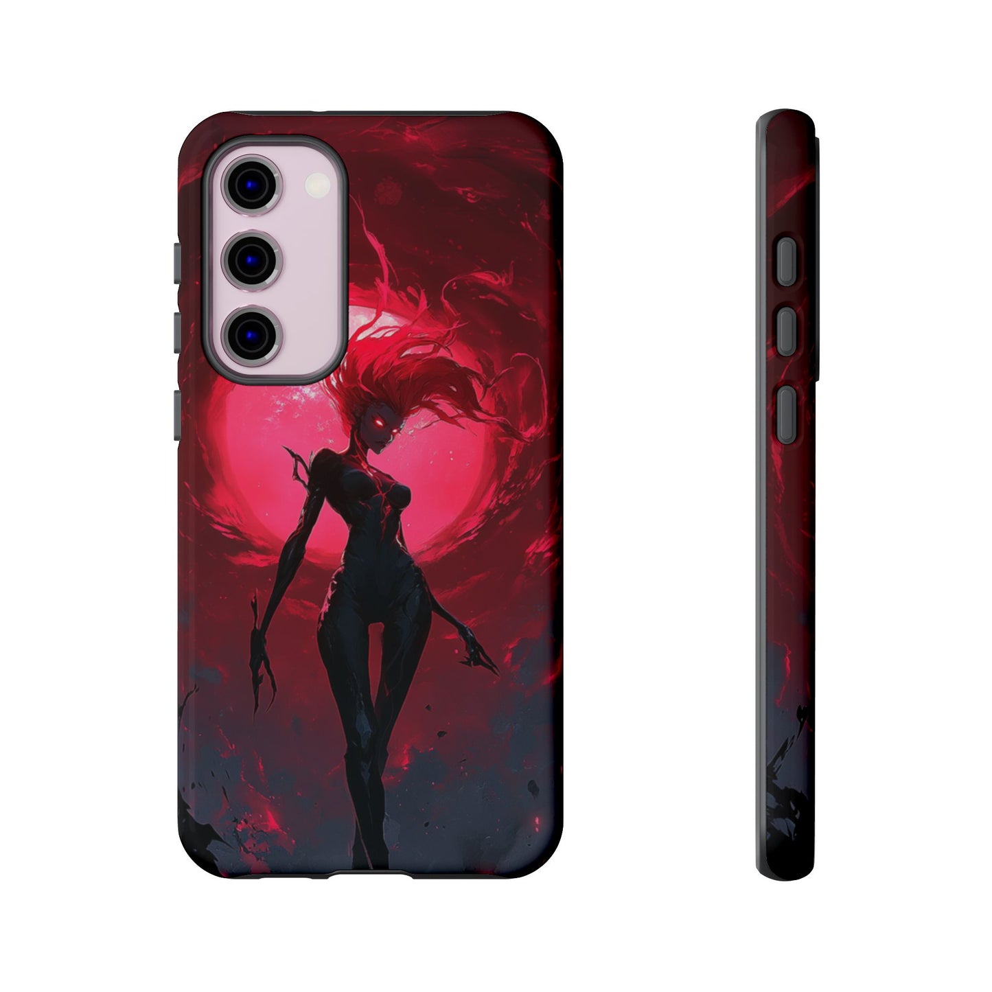 Crimson Eclipse Gothic Gaming Phone Case - iPhone, Google Pixel, Samsung Galaxy