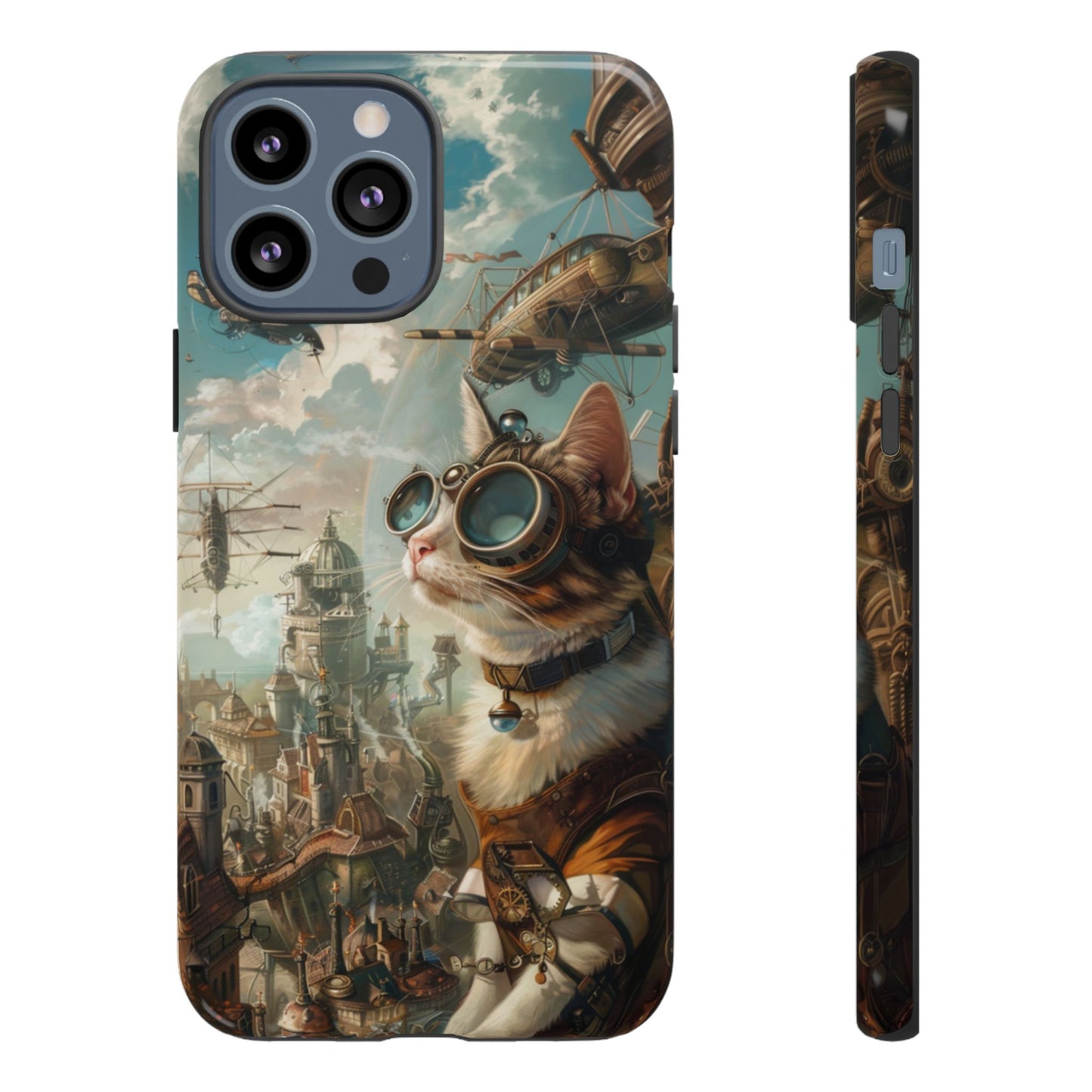 Steampunk Aviator Cat - Tough iPhone Case