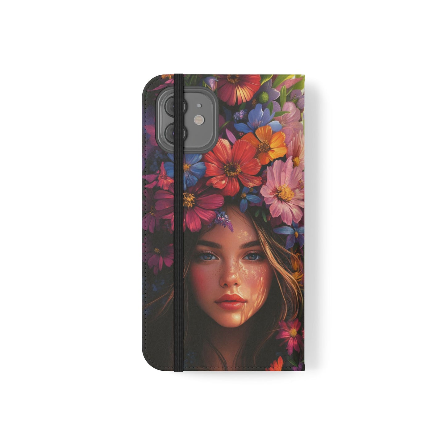 Floral Crown Muse - Wallet Flip Case