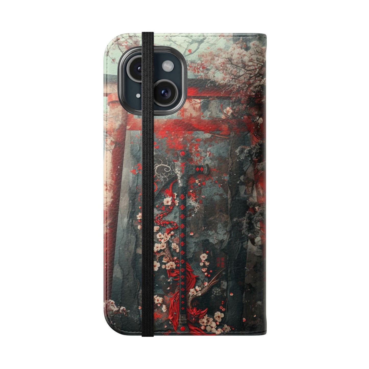 Sakura Warrior Axe - Wallet Flip Case