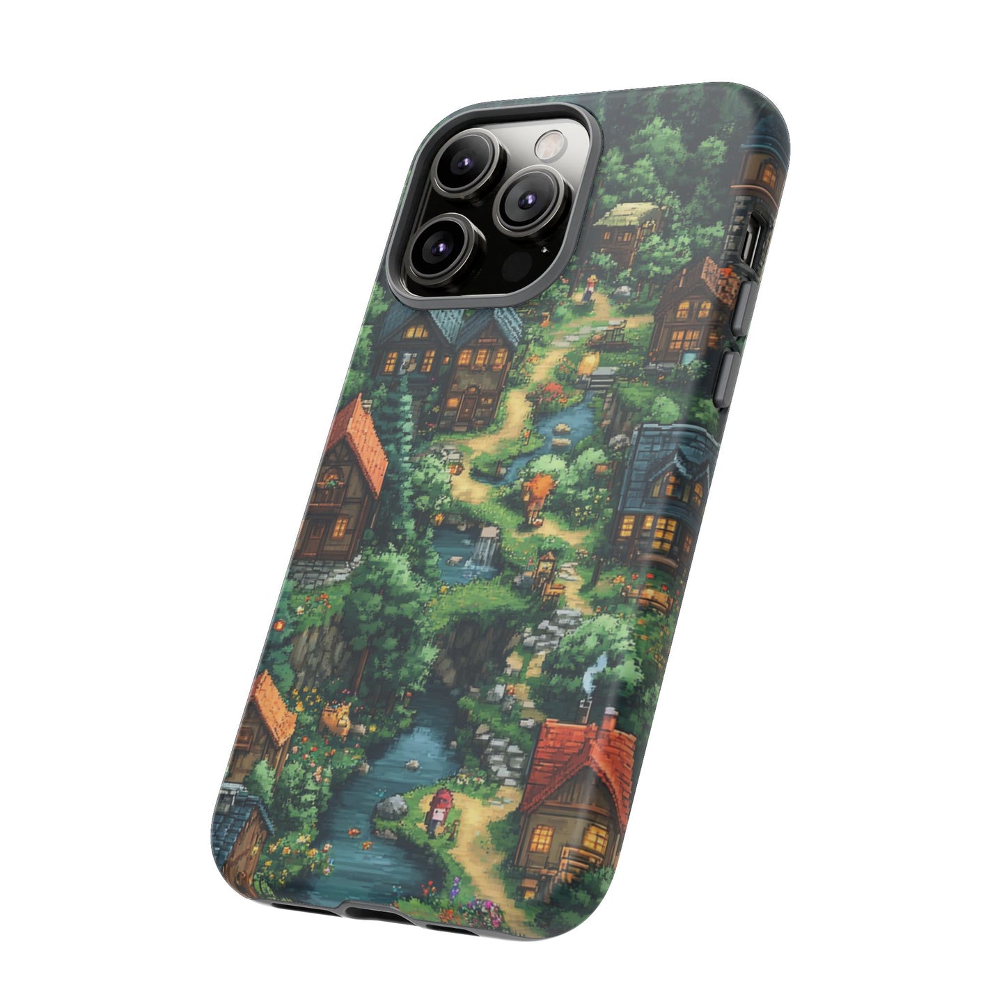 Enchanted Village: Pixel Paradise Phone Case - iPhone, Google Pixel, Samsung Galaxy