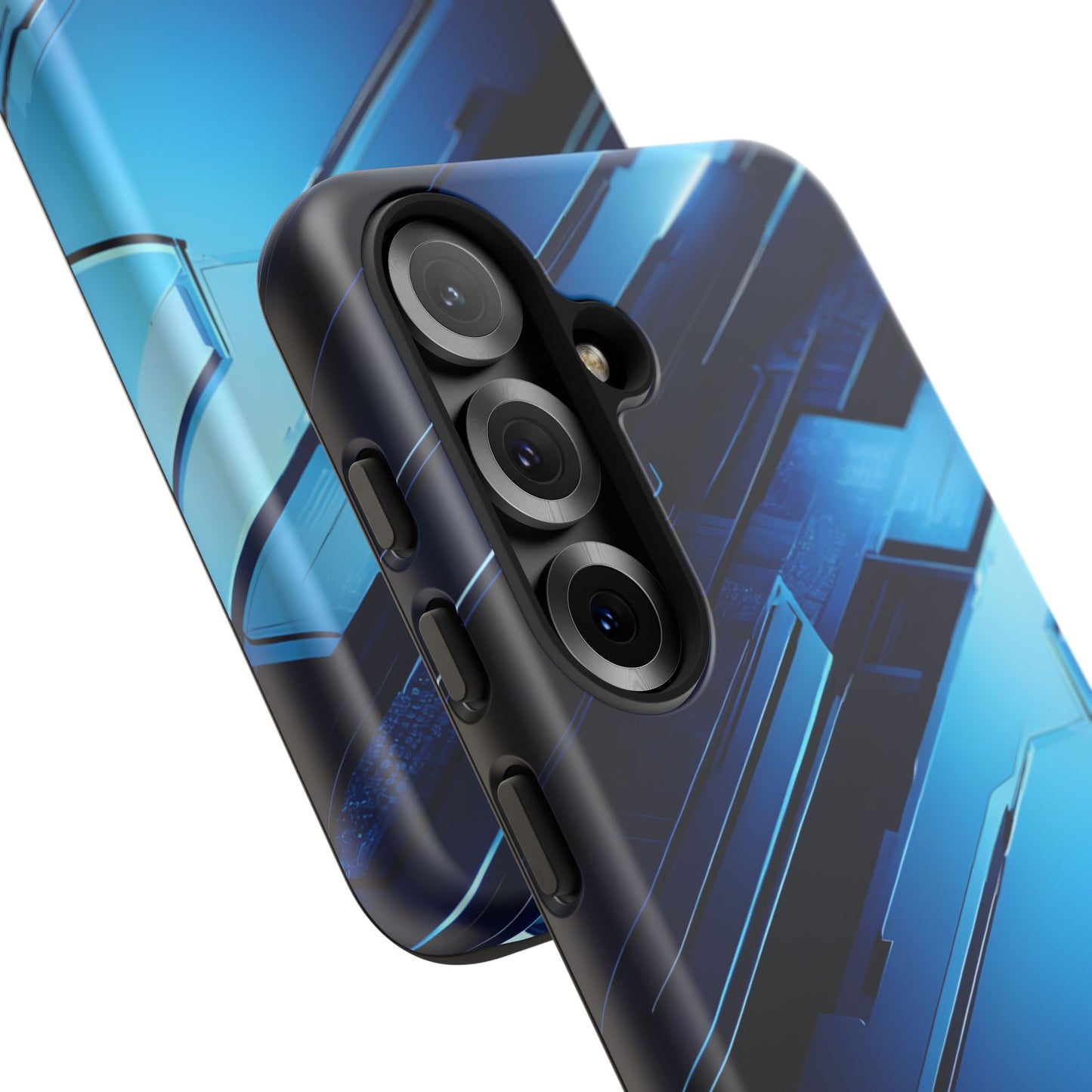 Blue Tech Matrix - Tough Samsung Galaxy Case