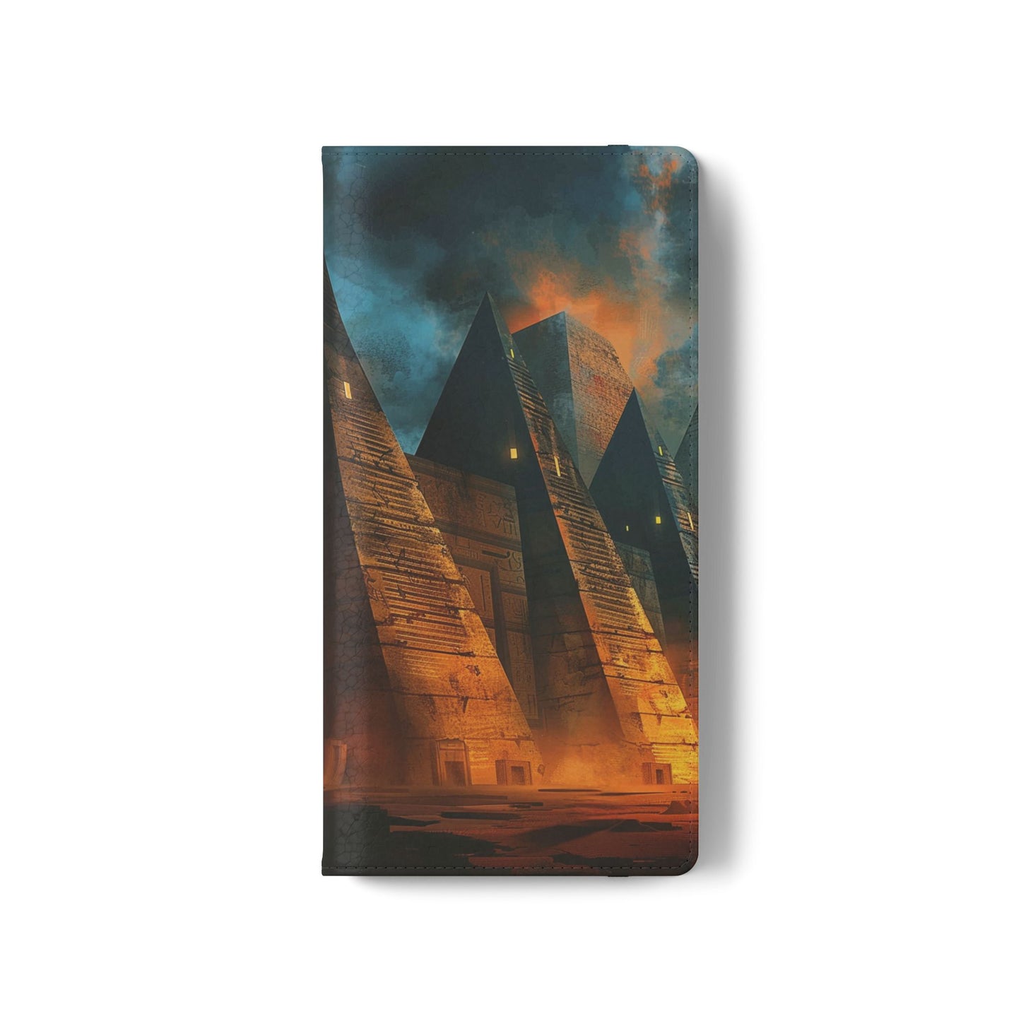 Ancient Egyptian Pyramids Sunset - Wallet Flip Case