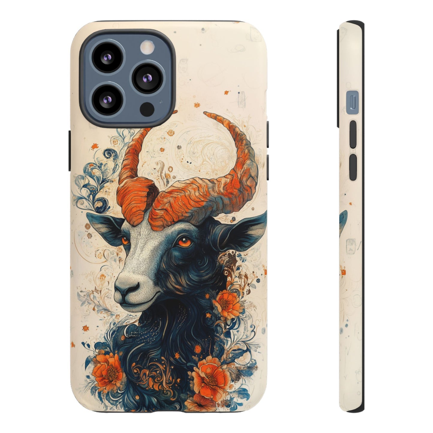 Capricorn Zodiac Artistic Floral Phone Case – iPhone, Google Pixel, Samsung Galaxy