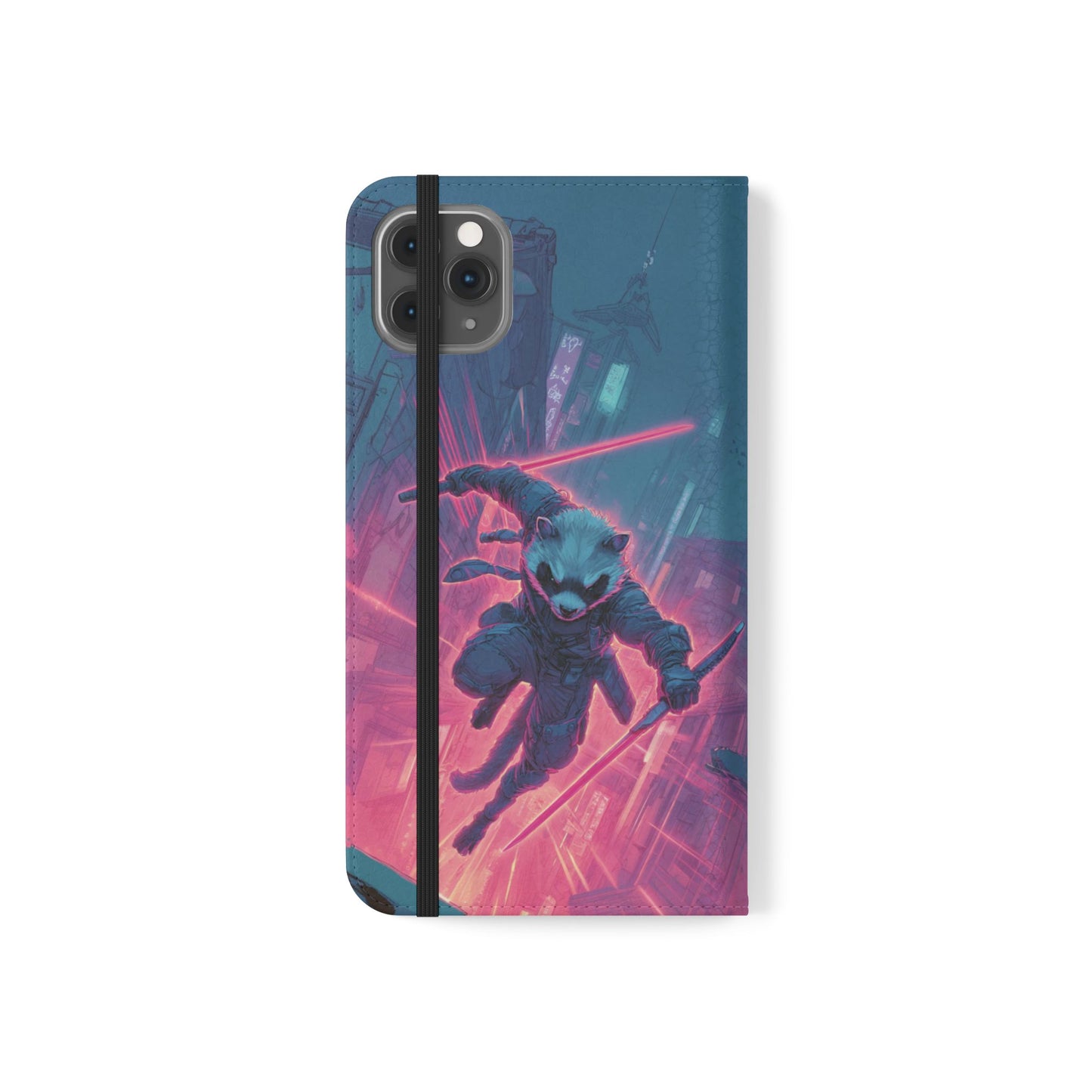 Cyberpunk Ferret - Wallet Flip Case