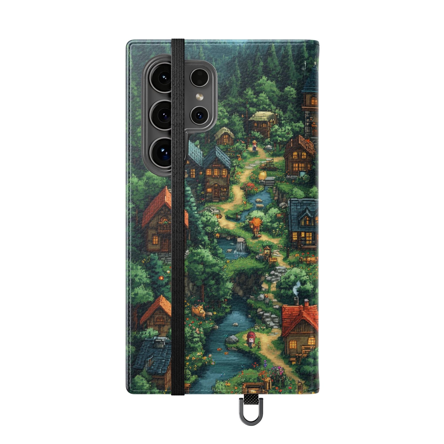 Pixel Forest Hamlet - Wallet Flip Case
