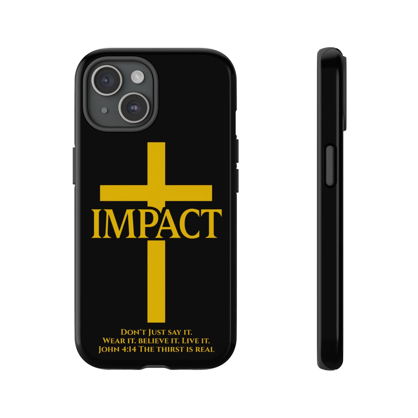 Impact Black/Gold - Tough iPhone Case