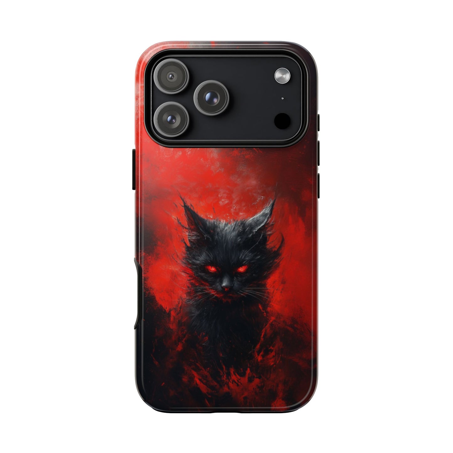 Fire Demon Black Cat - Tough iPhone Case