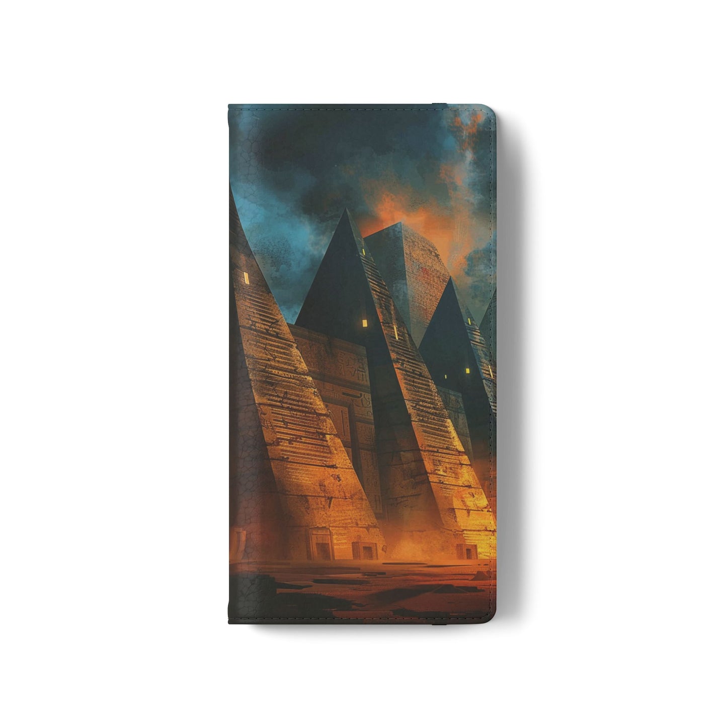 Ancient Egyptian Pyramids Sunset - Wallet Flip Case
