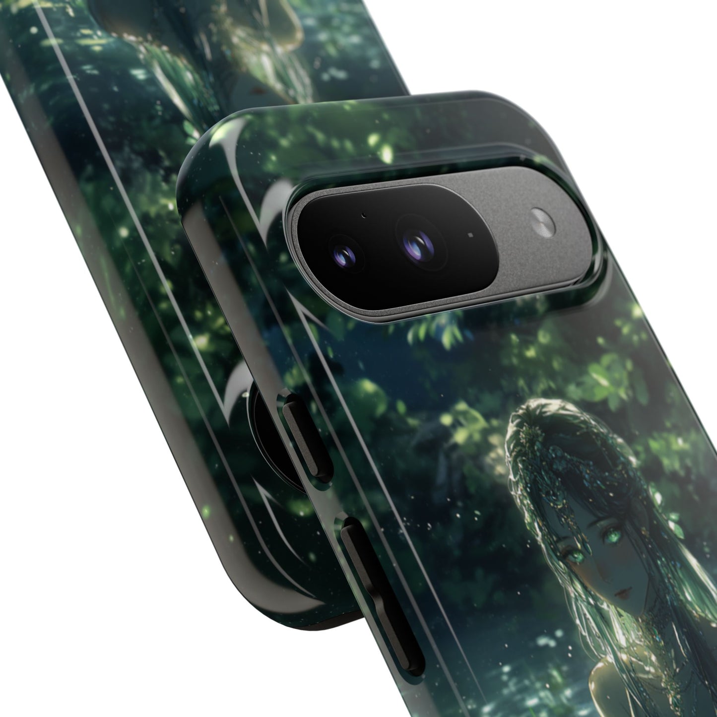 Forest Water Nymph Green Eyes Pond - Tough Google Pixel Case