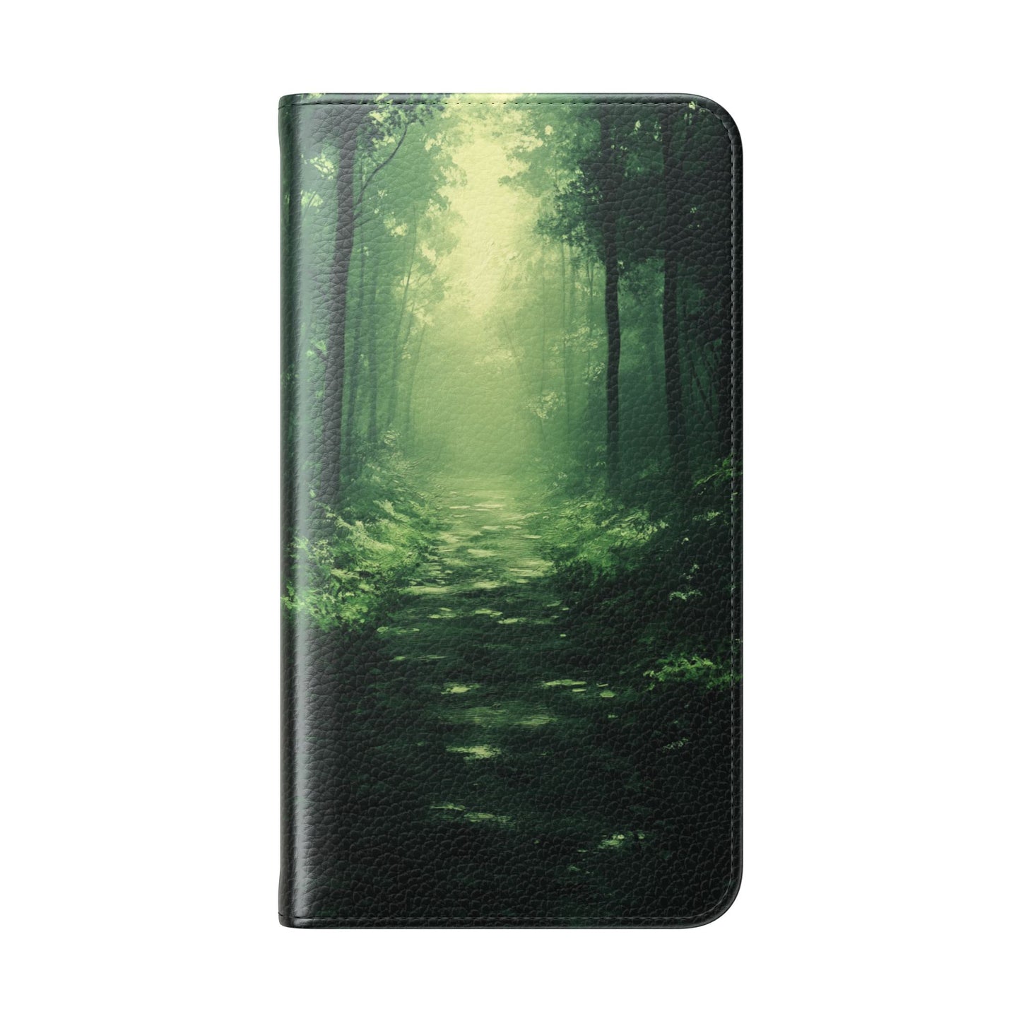 Emerald Mist Forest Path - Wallet Flip Case