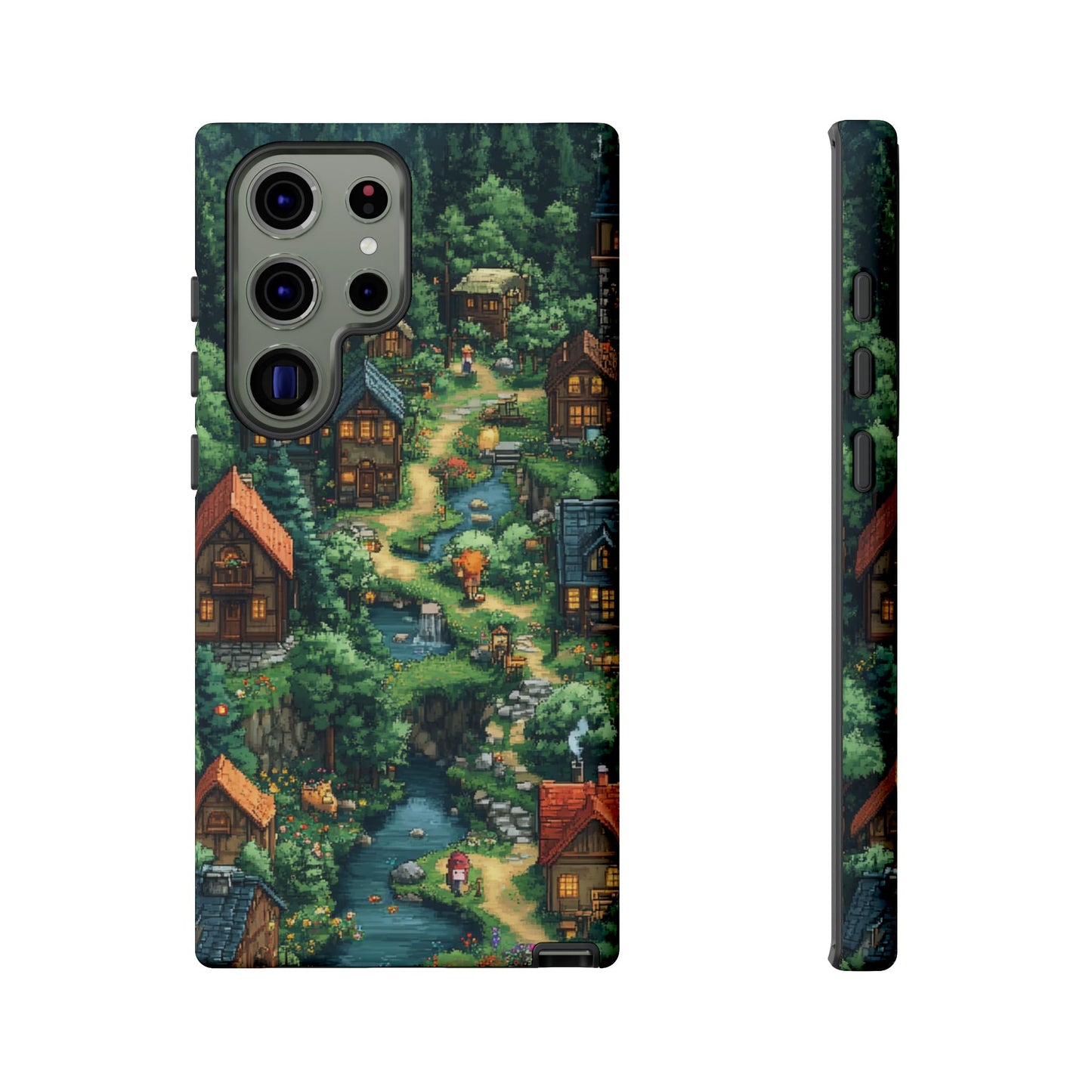 Enchanted Village: Pixel Paradise Phone Case - iPhone, Google Pixel, Samsung Galaxy