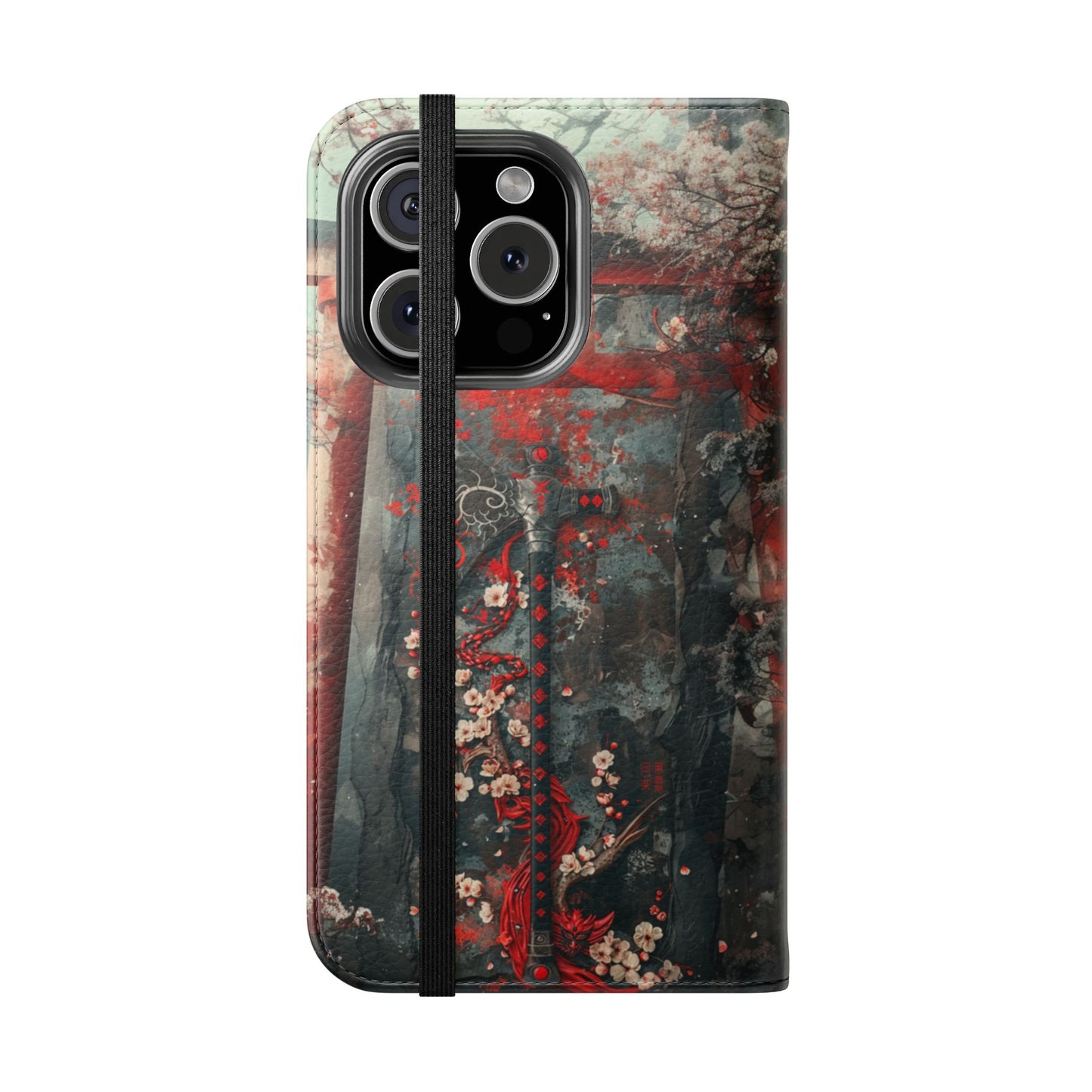 Sakura Warrior Axe - Wallet Flip Case