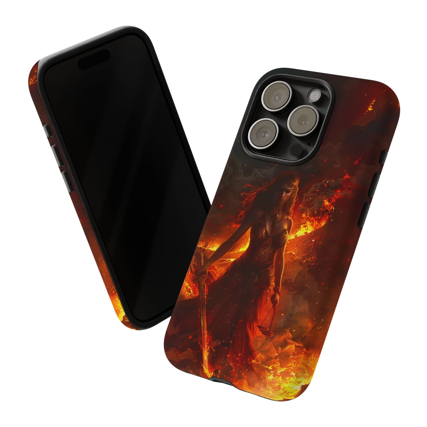 Fiery Goddess Nemesis Phone Case - iPhone, Google Pixel, Samsung Galaxy