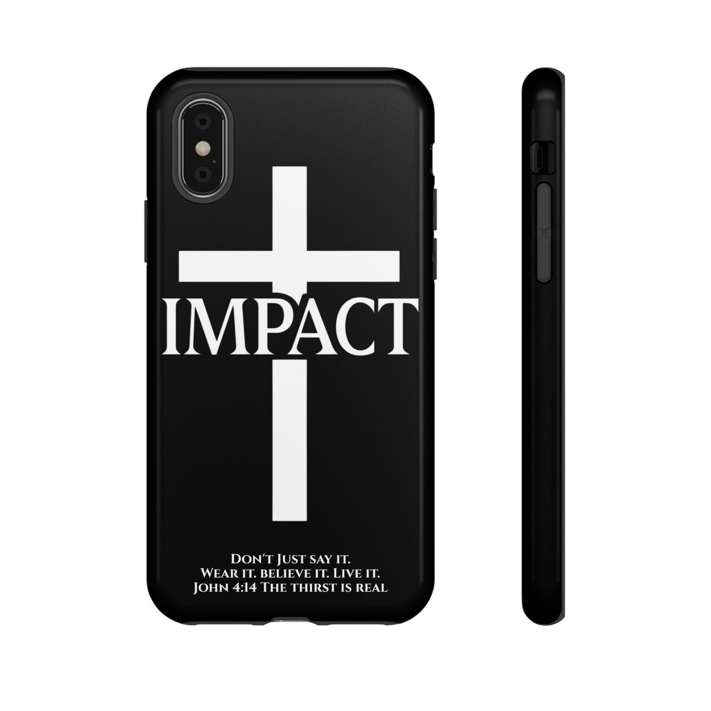 Impact Black/White - Tough iPhone Case