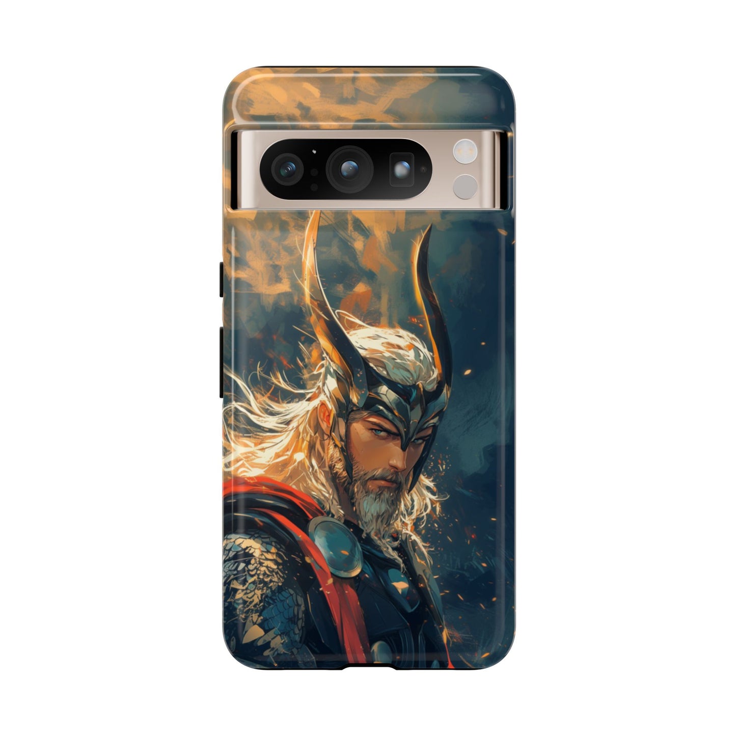 Storm-Bringer: Epic Thor Anime-Style Phone Case - iPhone, Google Pixel, Samsung