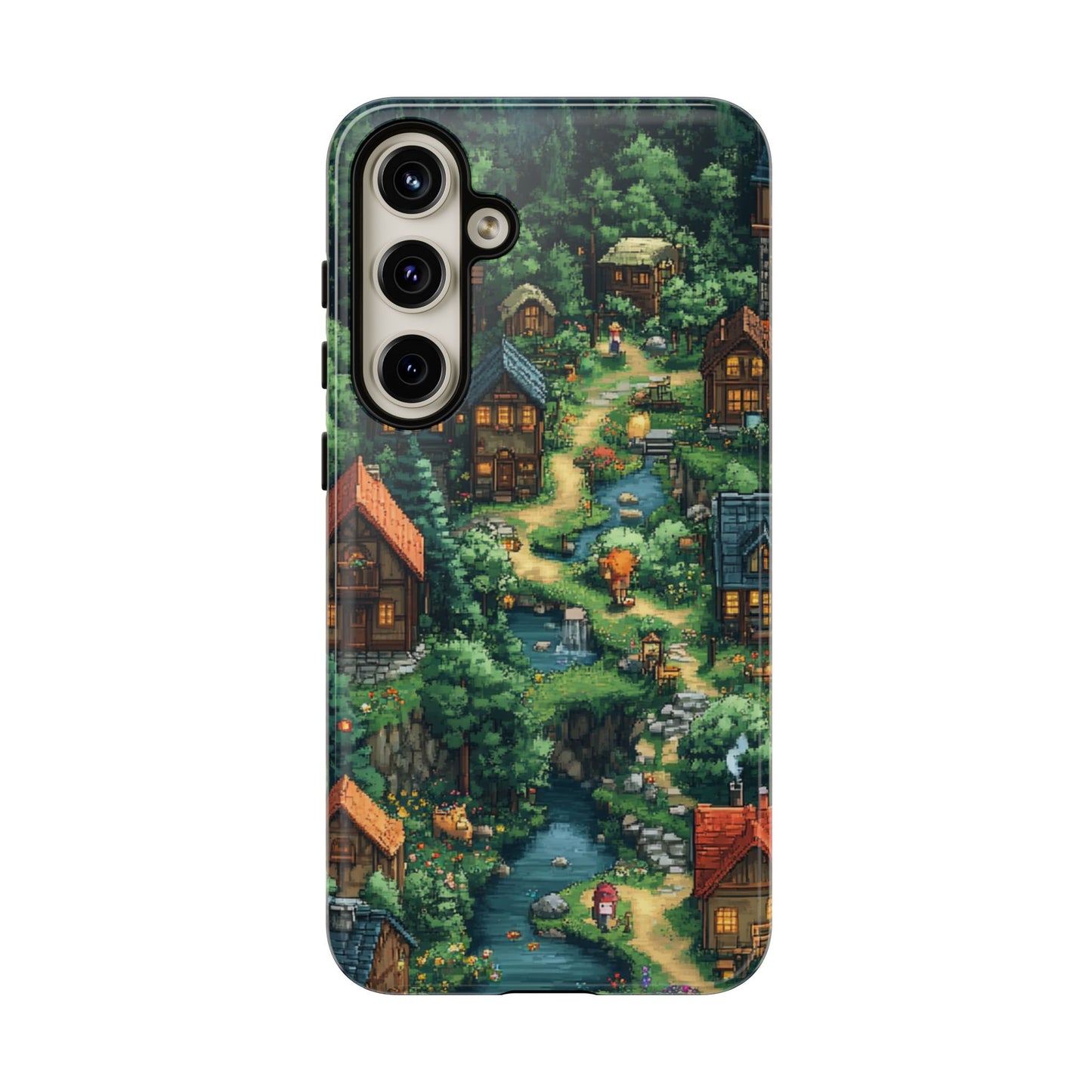 Pixel Forest Hamlet - Tough Samsung Galaxy Case
