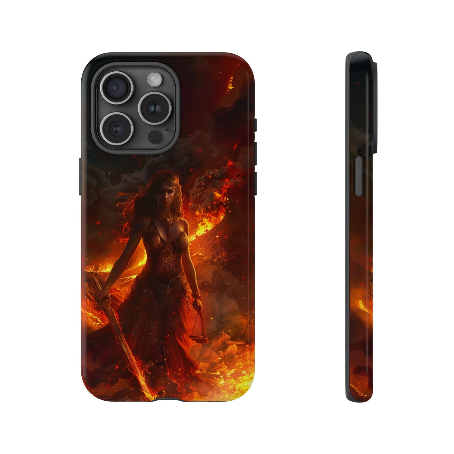 Fiery Goddess Nemesis Phone Case - iPhone, Google Pixel, Samsung Galaxy