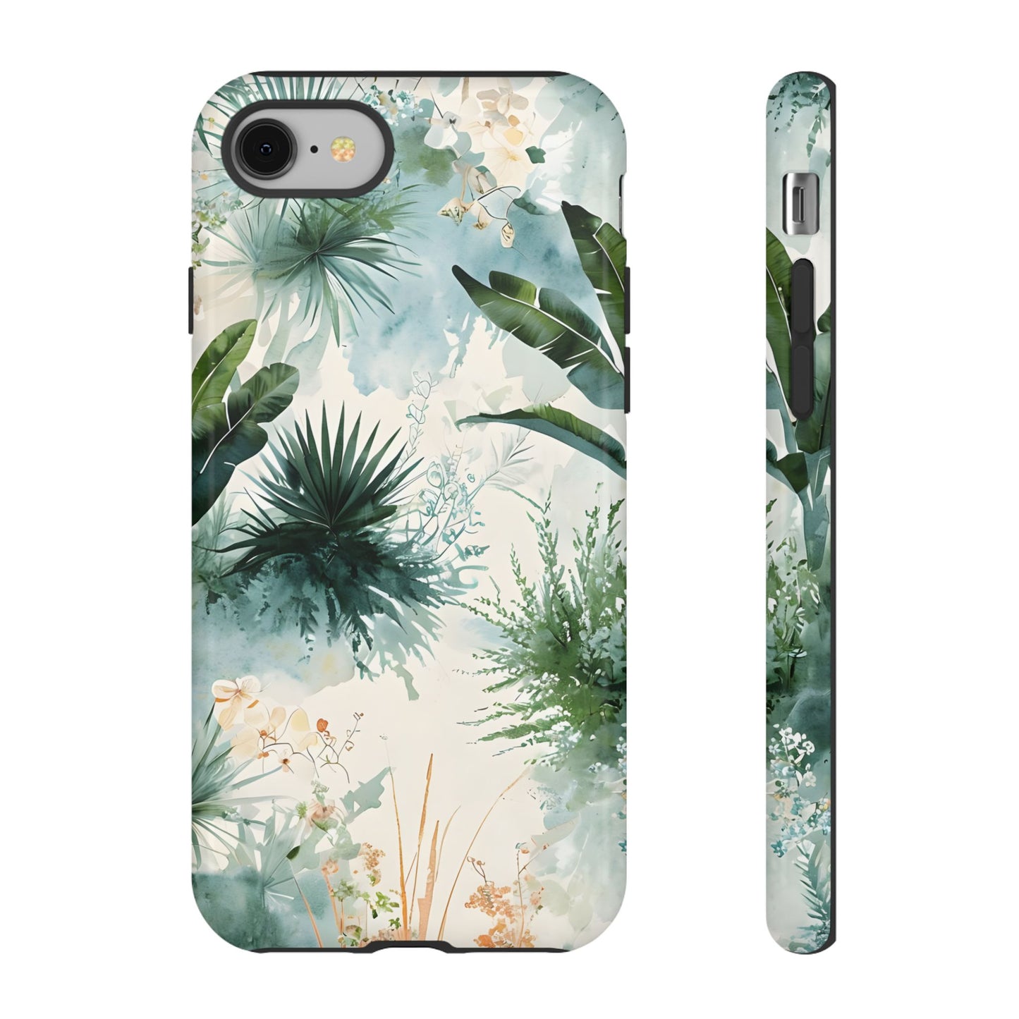 Tropical Botanical Watercolor - Tough iPhone Case