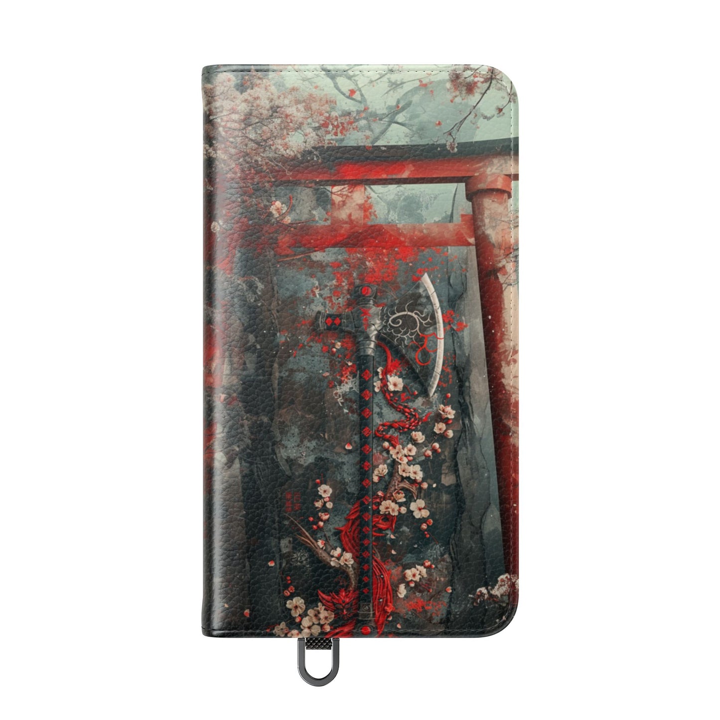 Sakura Warrior Axe - Wallet Flip Case
