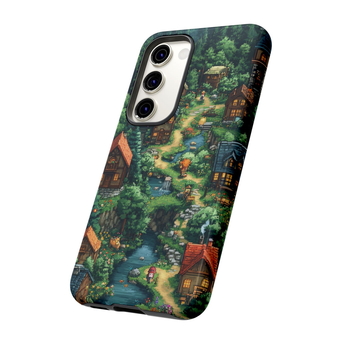 Enchanted Village: Pixel Paradise Phone Case - iPhone, Google Pixel, Samsung Galaxy