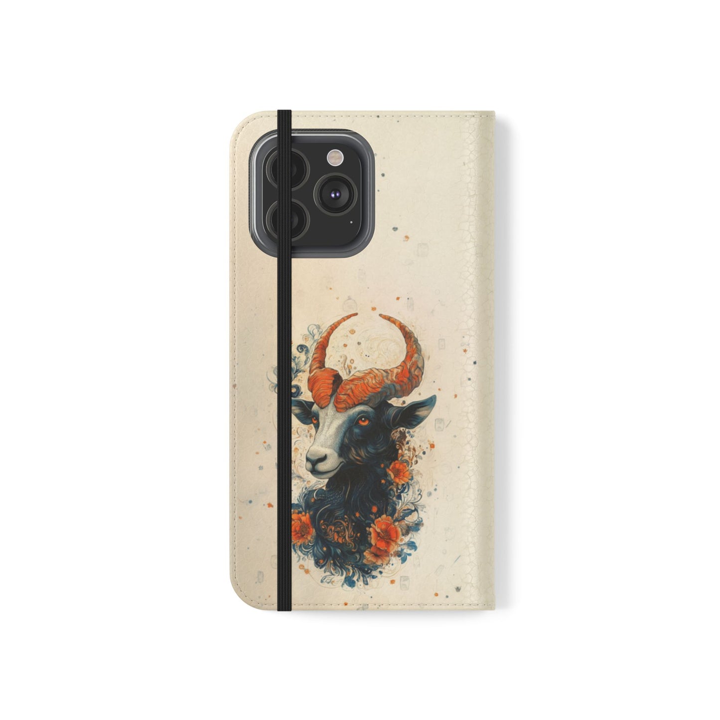 Capricorn Celestial Goat - Wallet Flip Case