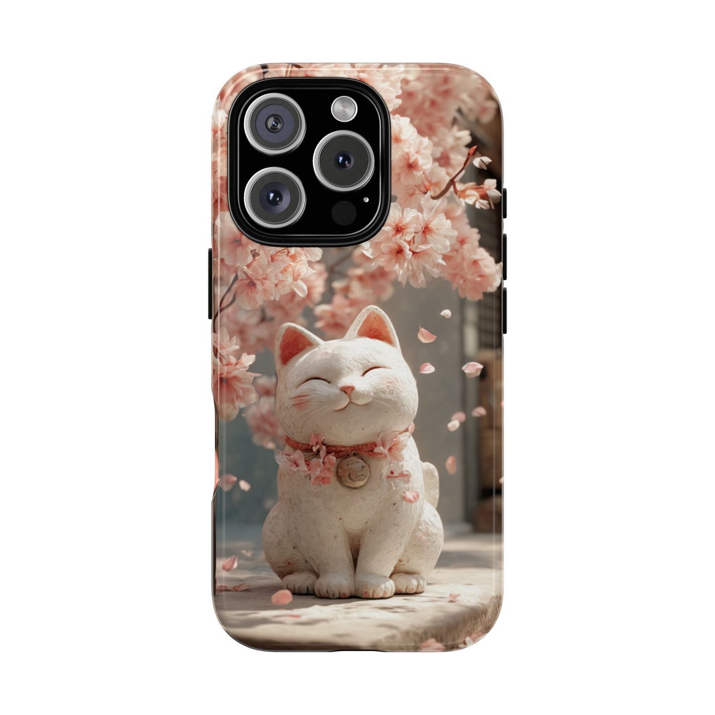 Sakura Lucky Cat - Tough iPhone Case