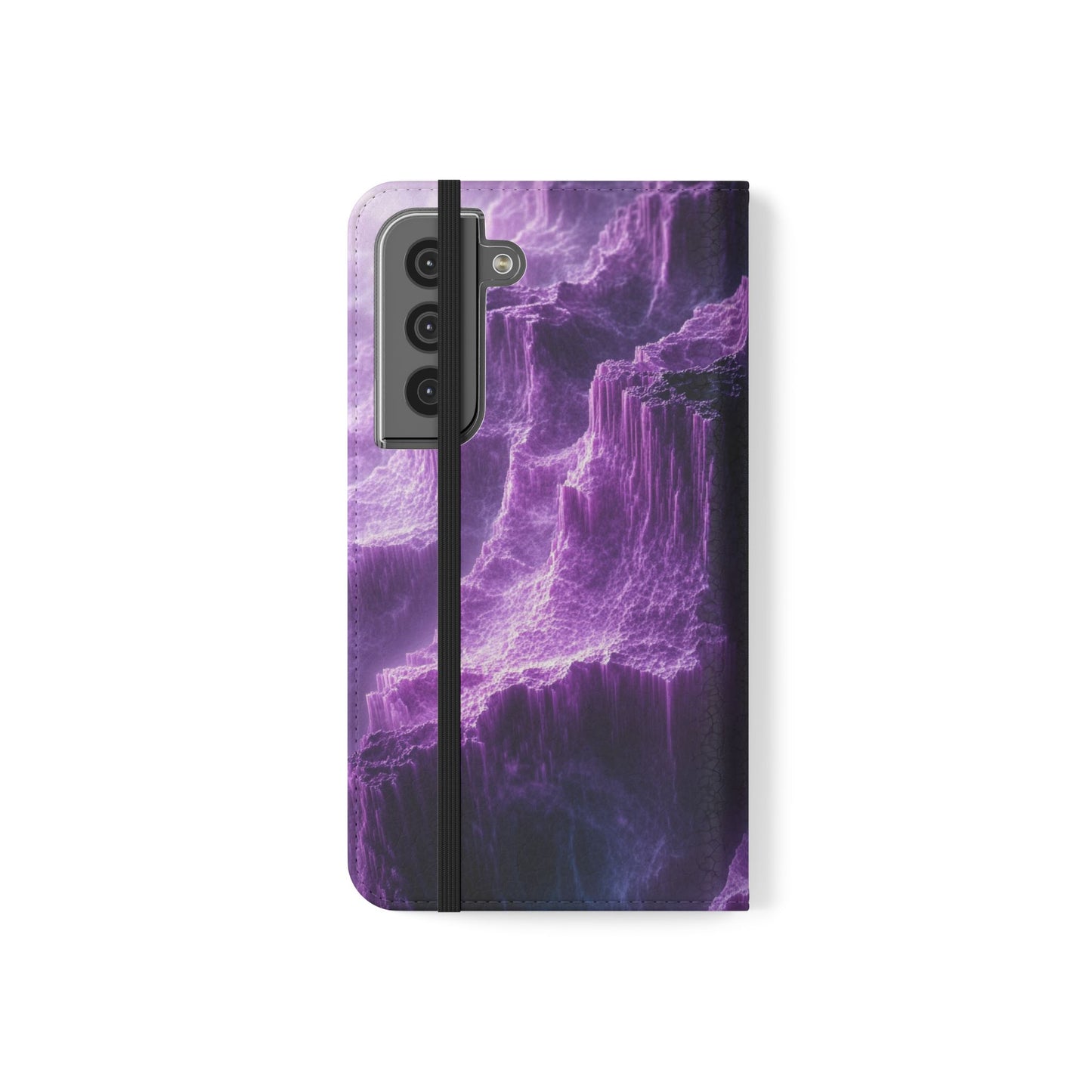 Purple Crystal Canyon - Wallet Flip Case