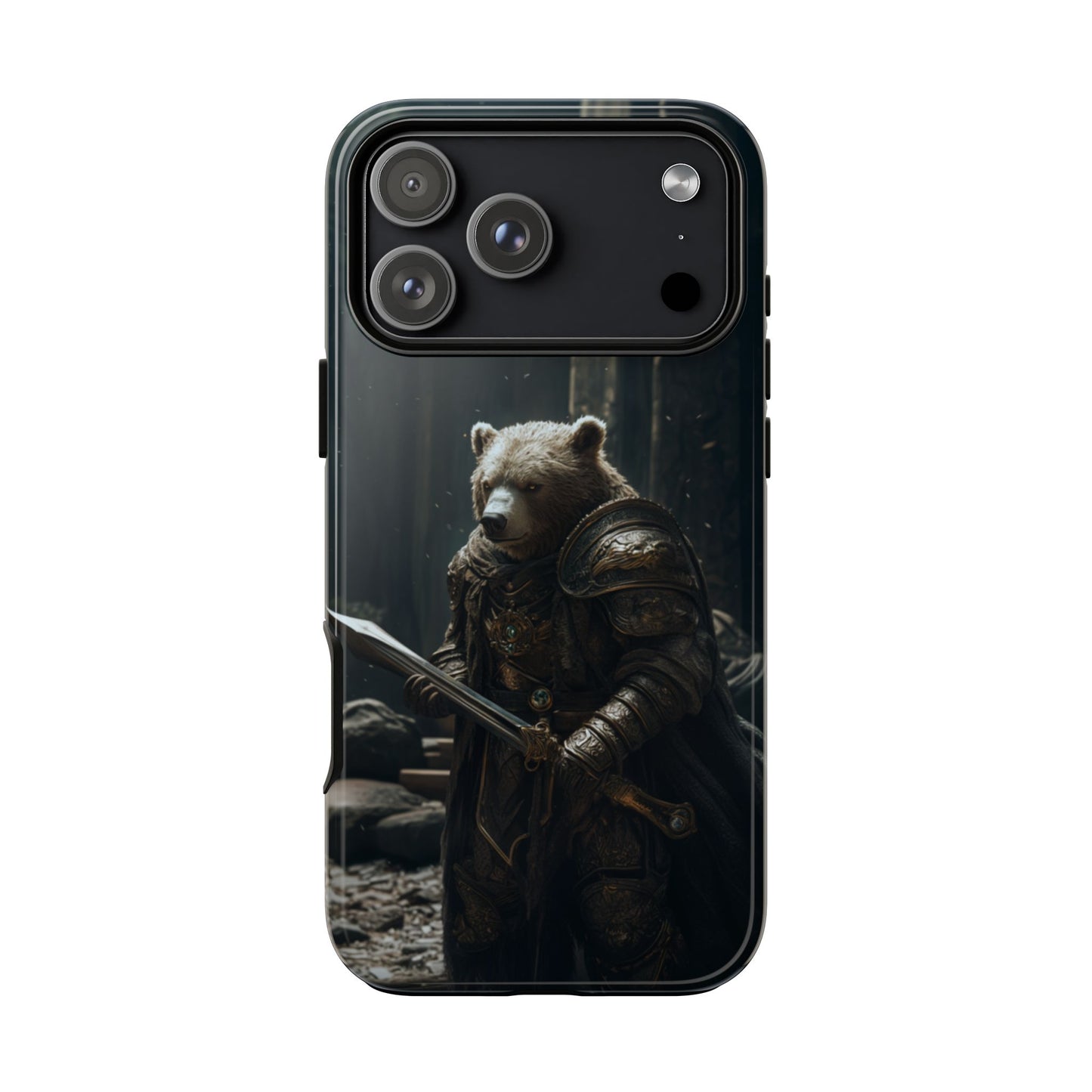 Medieval Bear Warrior Knight - Tough iPhone Case
